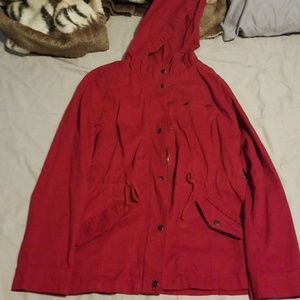 Lightweight red coat